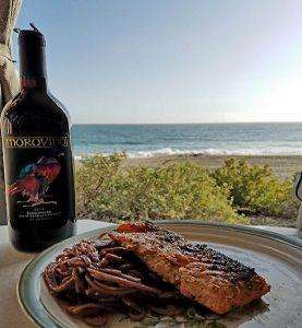 wine infused pasta
