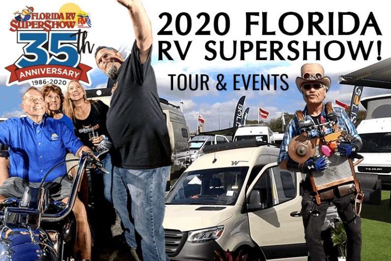 2020 Florida RV Supershow Review: RV walk-throughs, parties, people, fun!