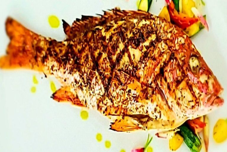 RV Recipe: Grilled Whole Fish with Green Goddess Sauce
