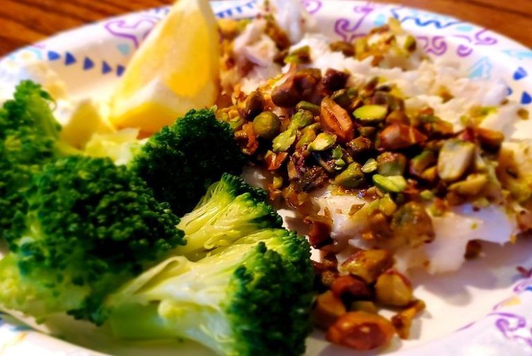 RV Recipes: Pistachio Crusted Halibut