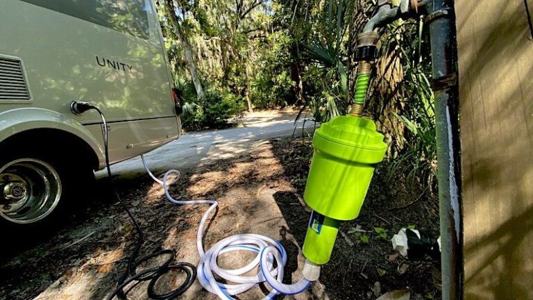 Mike and Jen's Clear2o Rv water filter system hooked up to their RV
