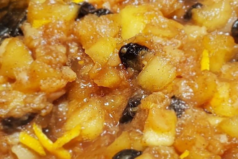 phto of apple pear compote rv recipe