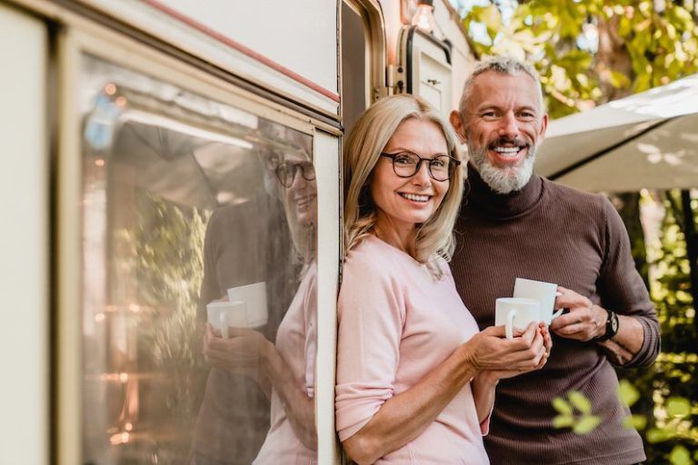 image of fulltime rv living couple